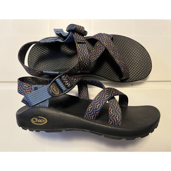 Chaco Z/1 Adjustable Strap Classic Sandal Women's 7 Bloop Navy Spice Outdoors - Picture 1 of 9